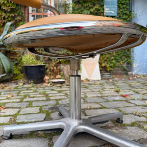 Drehstuhl Chrom Leder von Olymp