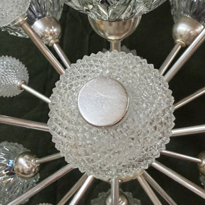 Sputnik Kronleuchter von Elektrofém ISZ