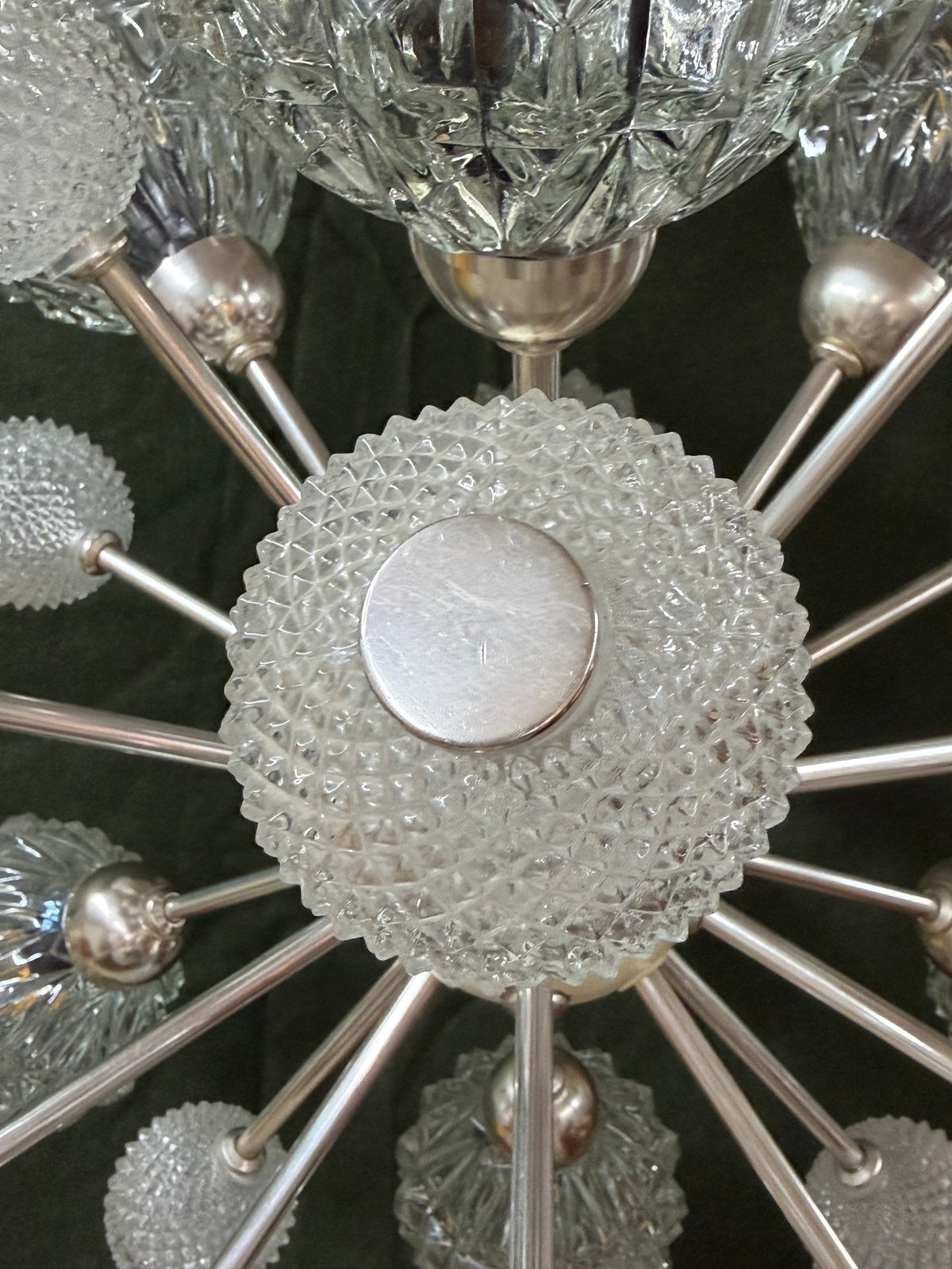 Sputnik Kronleuchter von Elektrofém ISZ