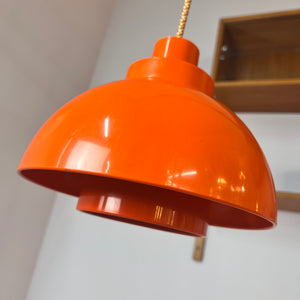 Hängelampe Minisol orange von K. Kewo für Nordisk Solar