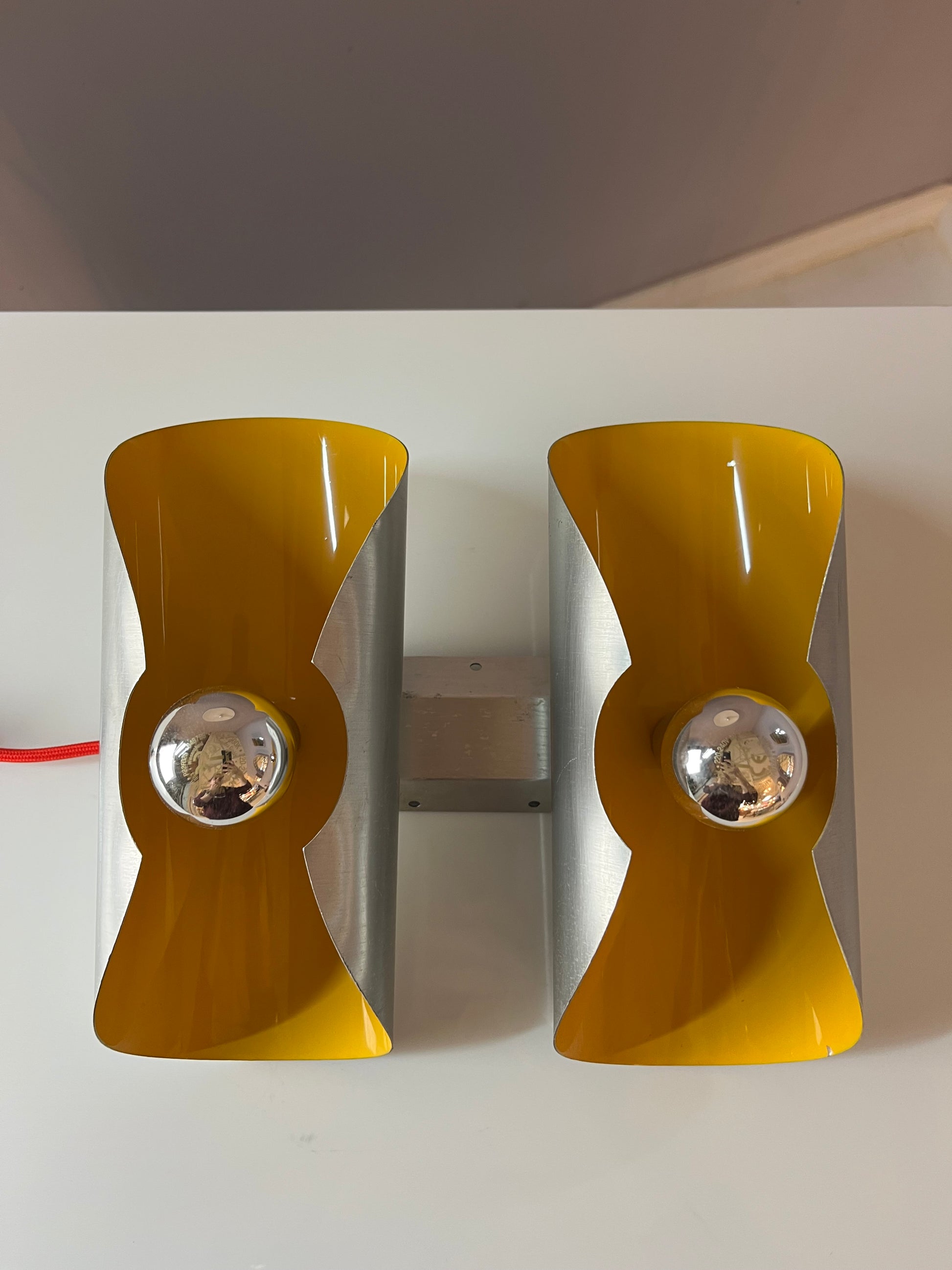 Wandlampe gelb silber von Massive