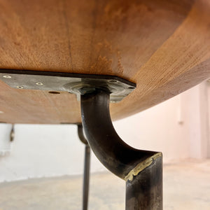 Esstisch Teak mit Metallbeinen