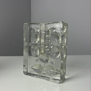 Solifleur Vase mit floralem Muster von Heiner Düsterhaus für Walther Glas