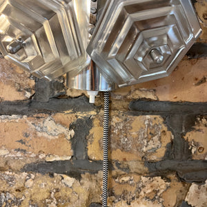 Wandlampe Eiskristall von VEB Kristallleuchtenbau Ebersbach