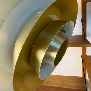 Lamellenlampe gold gelb von Bent Nordsted für Lyskær