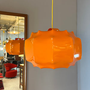 Hängelampe orange Kunststoff von Ilka Plast