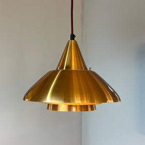 Hängelampe orange Kupfer