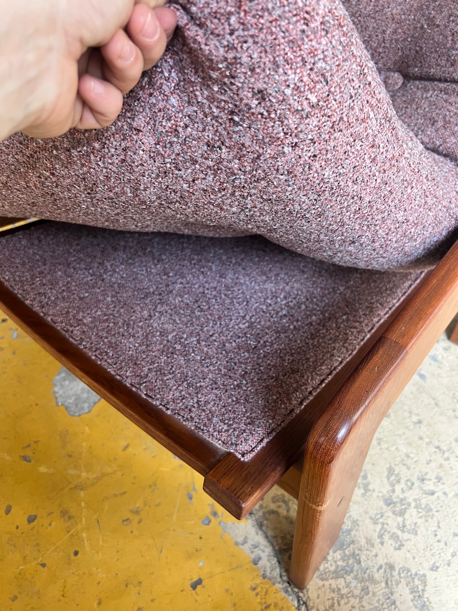 Set: Sofa mit Hocker mauve von Yngve Ekström für Swedese