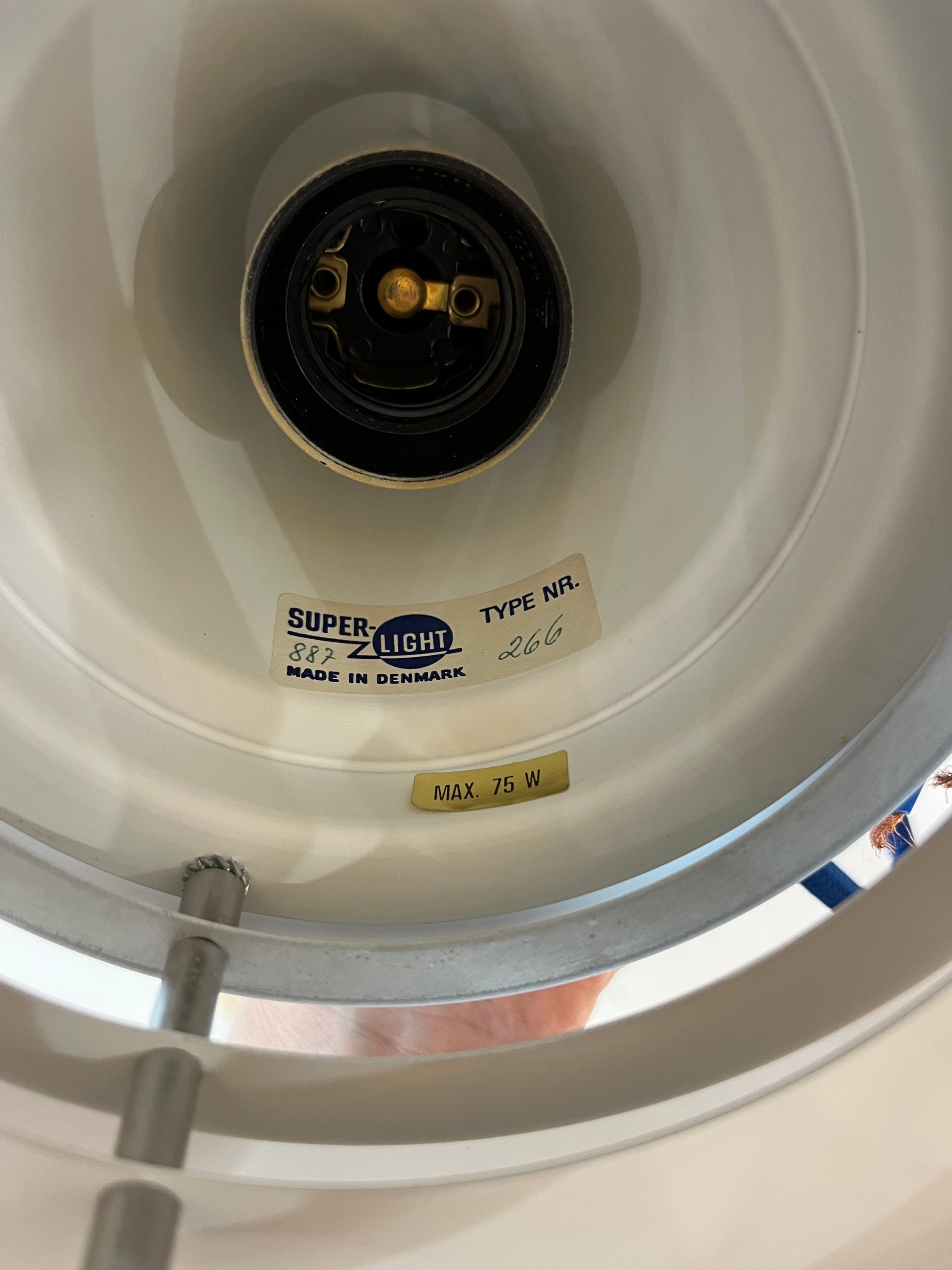 Lamellenlampe weiß von Super Light Dänemark