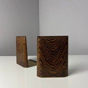 Set: 2x eckige Buchstütze Palisander