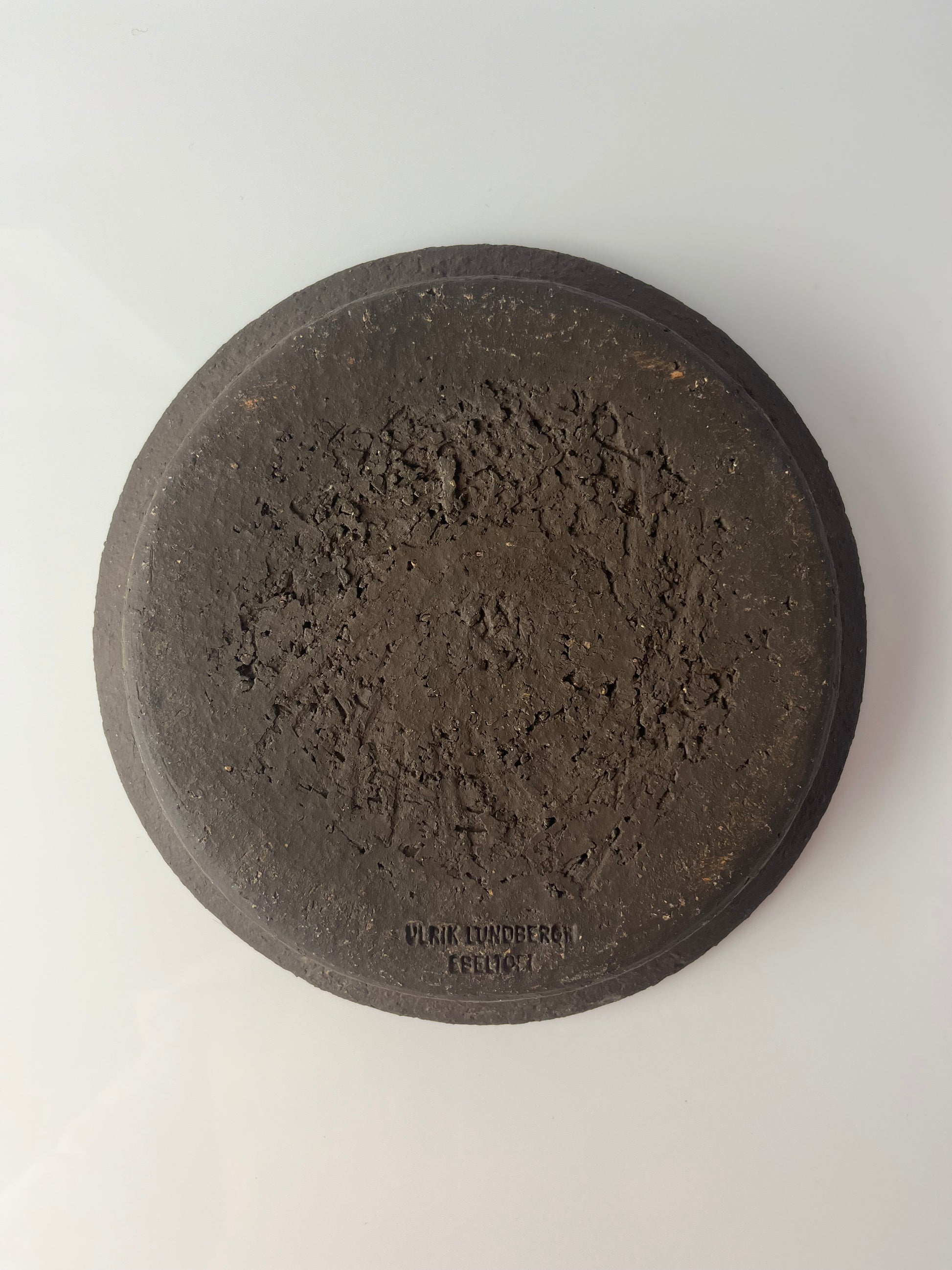 Schale orange Keramik von Ulrik Lundbergh, Ebeltoft