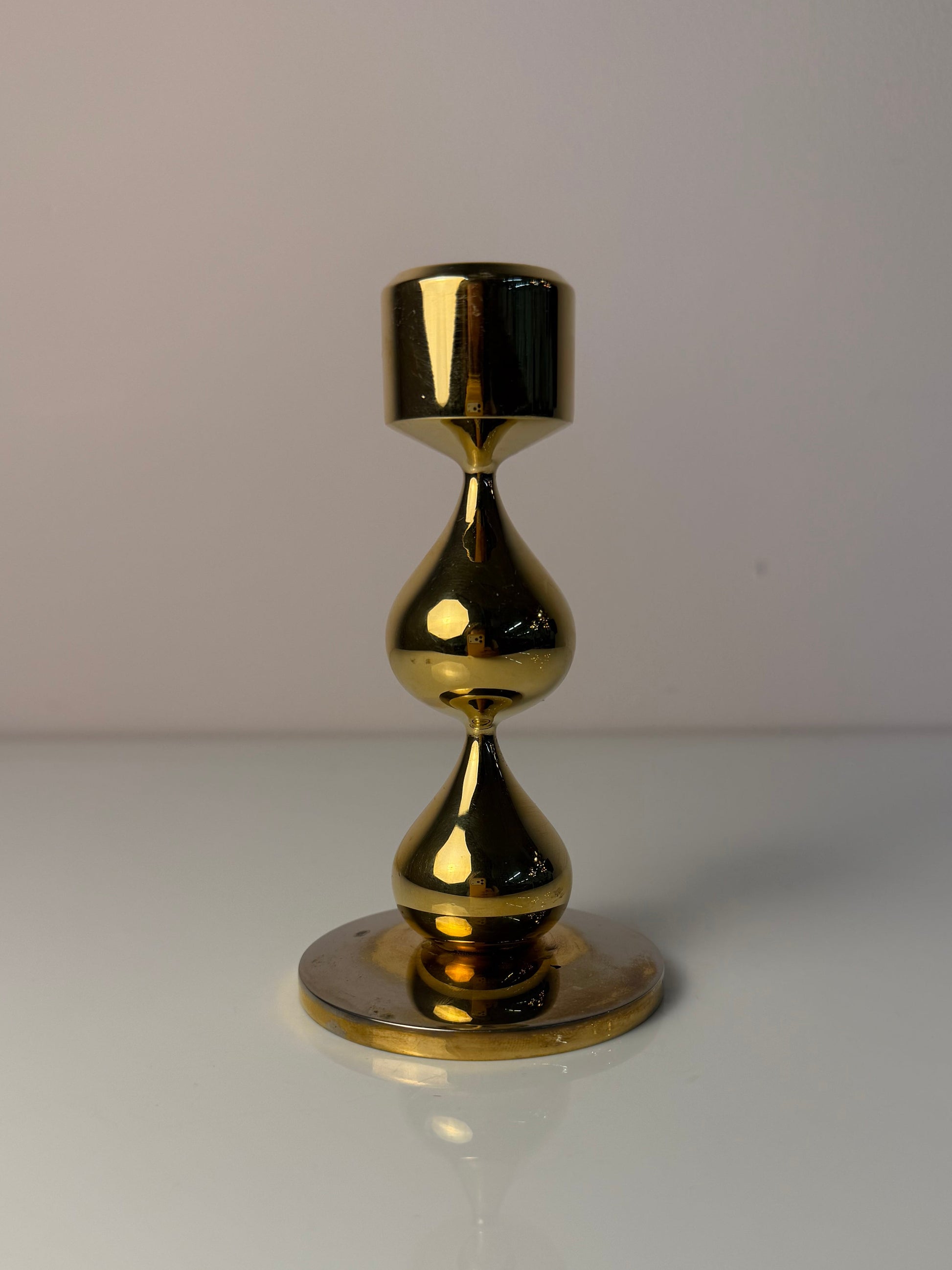 Kerzenständer 24 Karat vergoldet von Hugo Asmussen für Asmussen Design