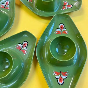 Set: 4x Eierbecher stapelbar grün von Kayser Westdeutschland