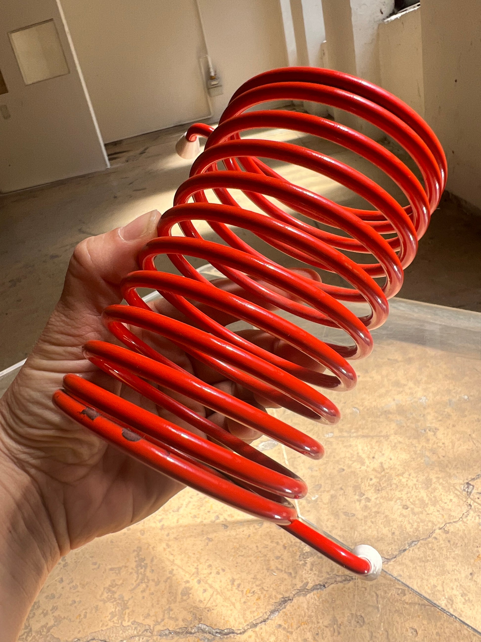 Spiralfederhalter orange 70er