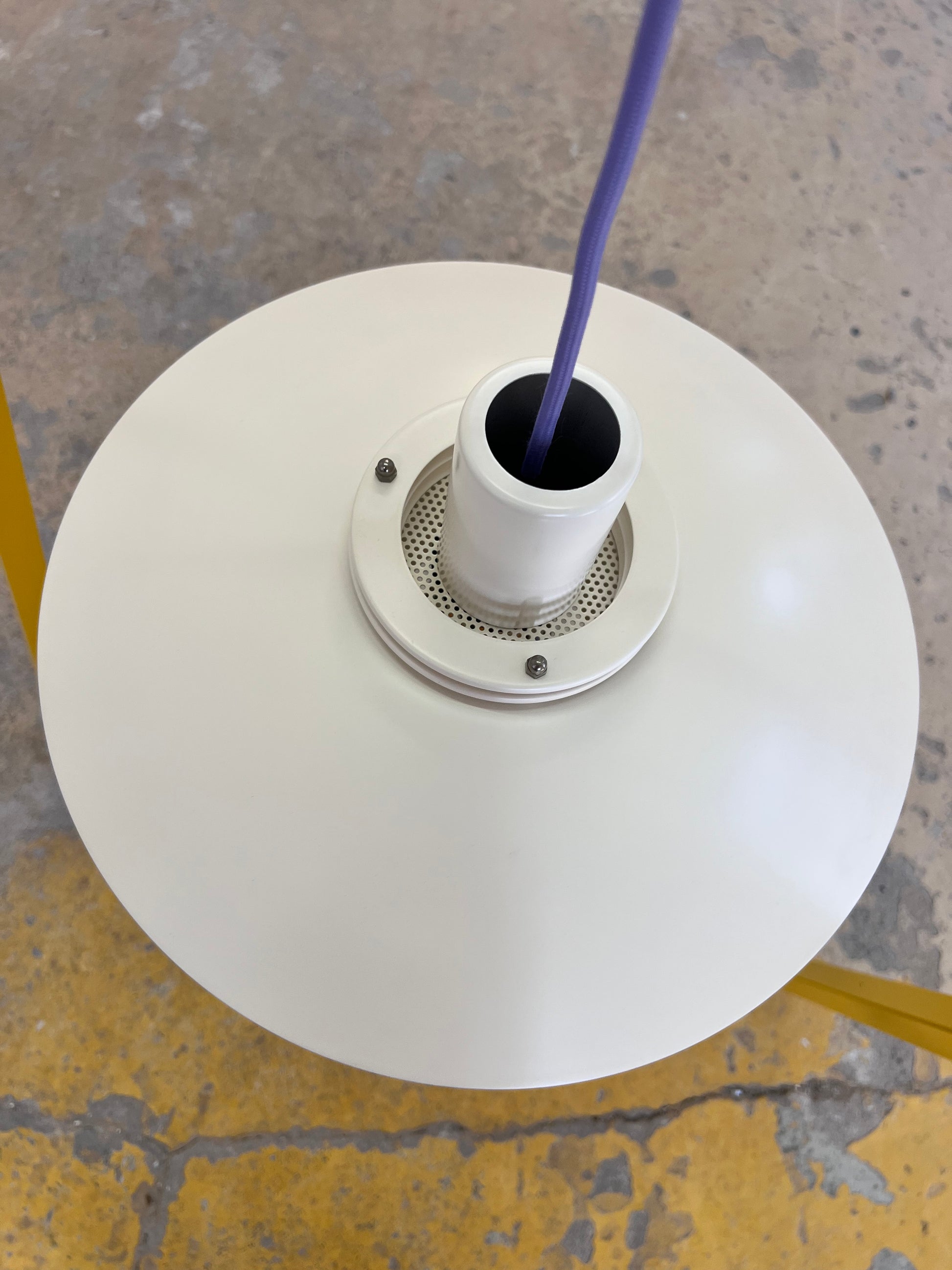 Lamellenlampe Modell Leto cremeweiß von Top Lamper