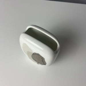 Mini Vase weiß silber von Rosenthal Studio Line