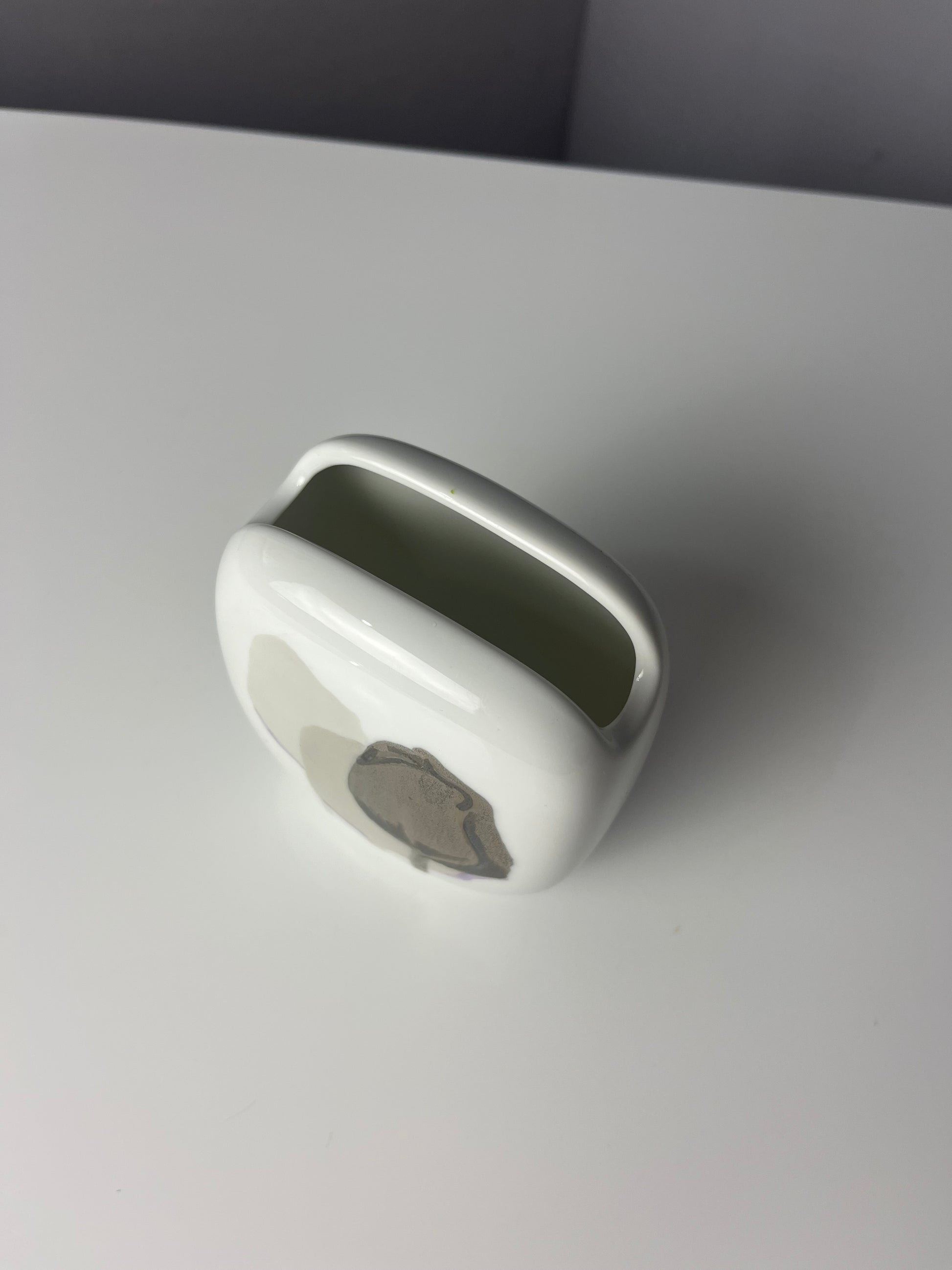 Mini Vase weiß silber von Rosenthal Studio Line