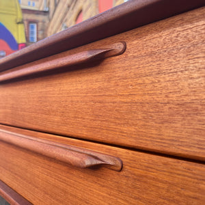 Lowboard Teak auf Hairpinlegs von rt Möbel