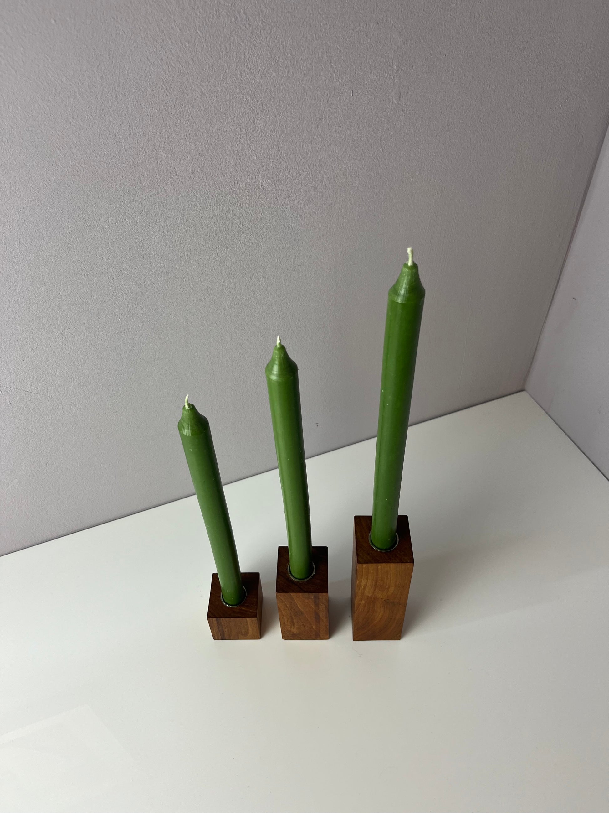 Set: Trio Kerzenständer Teak