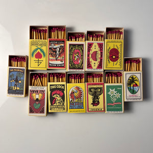Set: Vintage Streichhölzer Sirius Etiketten aus aller Welt