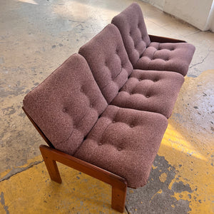 Set: Sofa mit Hocker mauve von Yngve Ekström für Swedese