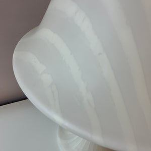 Pilzlampe weiß mit Zebramuster von Peill & Putzler