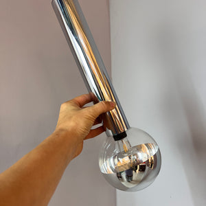 Hängelampe Big Globe Chrom 39 cm von Motoko Ishii für STAFF
