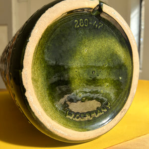 Bodenvase 289-47 grün gelb von Scheurich West Germany