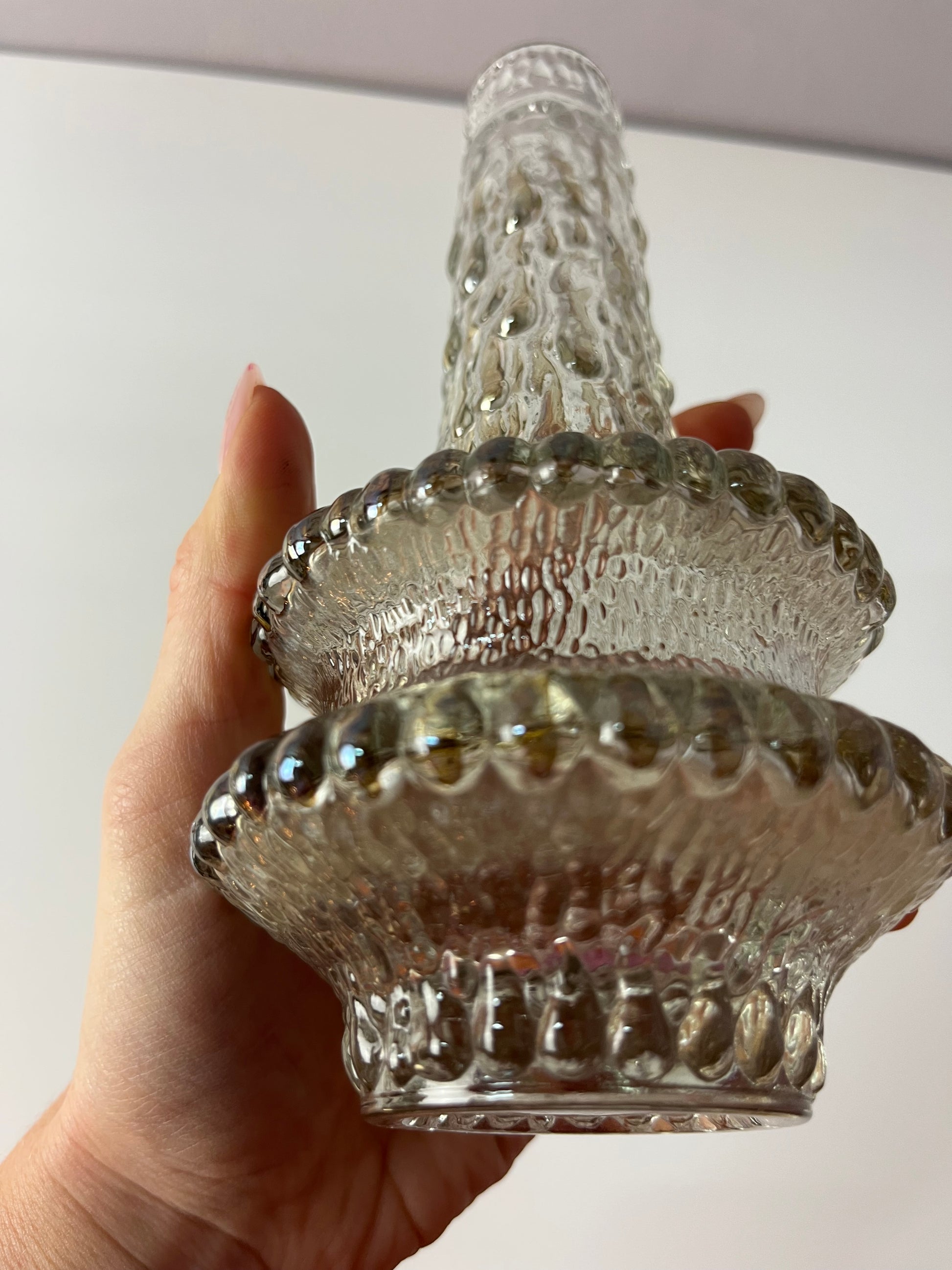 Vase Eisglas von Timo Sarpaneva für Iittala