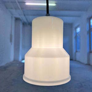 Hängelampe weiß Glas von Sidse Werner für Holmegaard