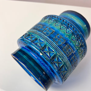 Vase Serie Rimini Blu von Aldo Londi für Bitossi