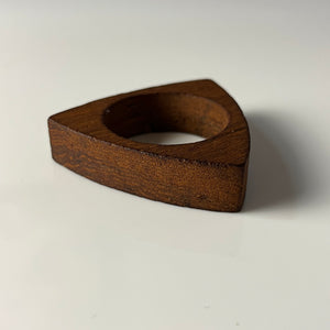 Set: 5x Serviettenring Teak aus Dänemark