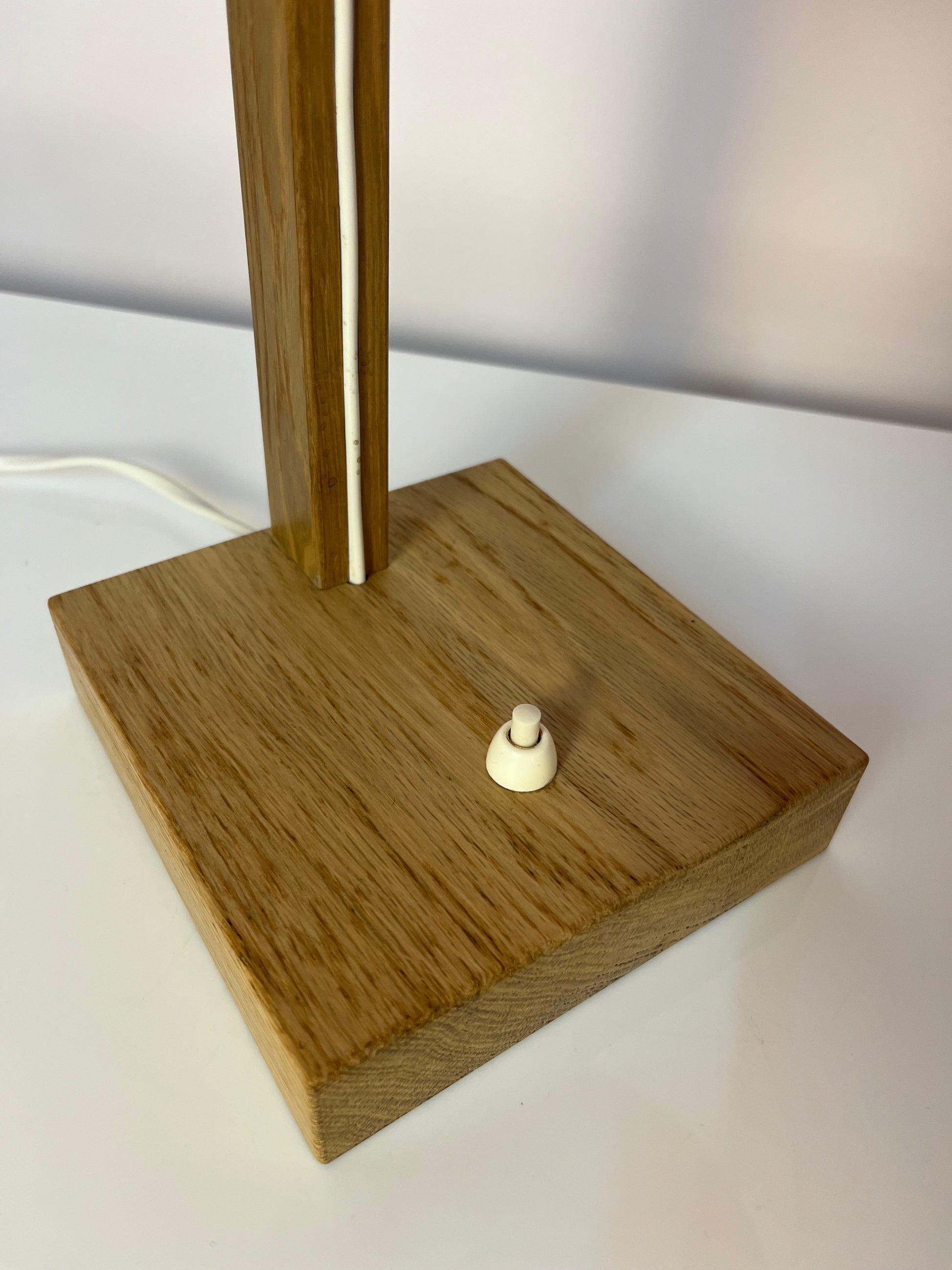 Schreibtischlampe orange Eiche von Luxus Vittsjö