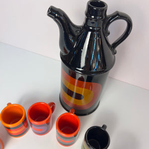 Set: Schnapsdekanter & 6 Becher von Wächtersbach