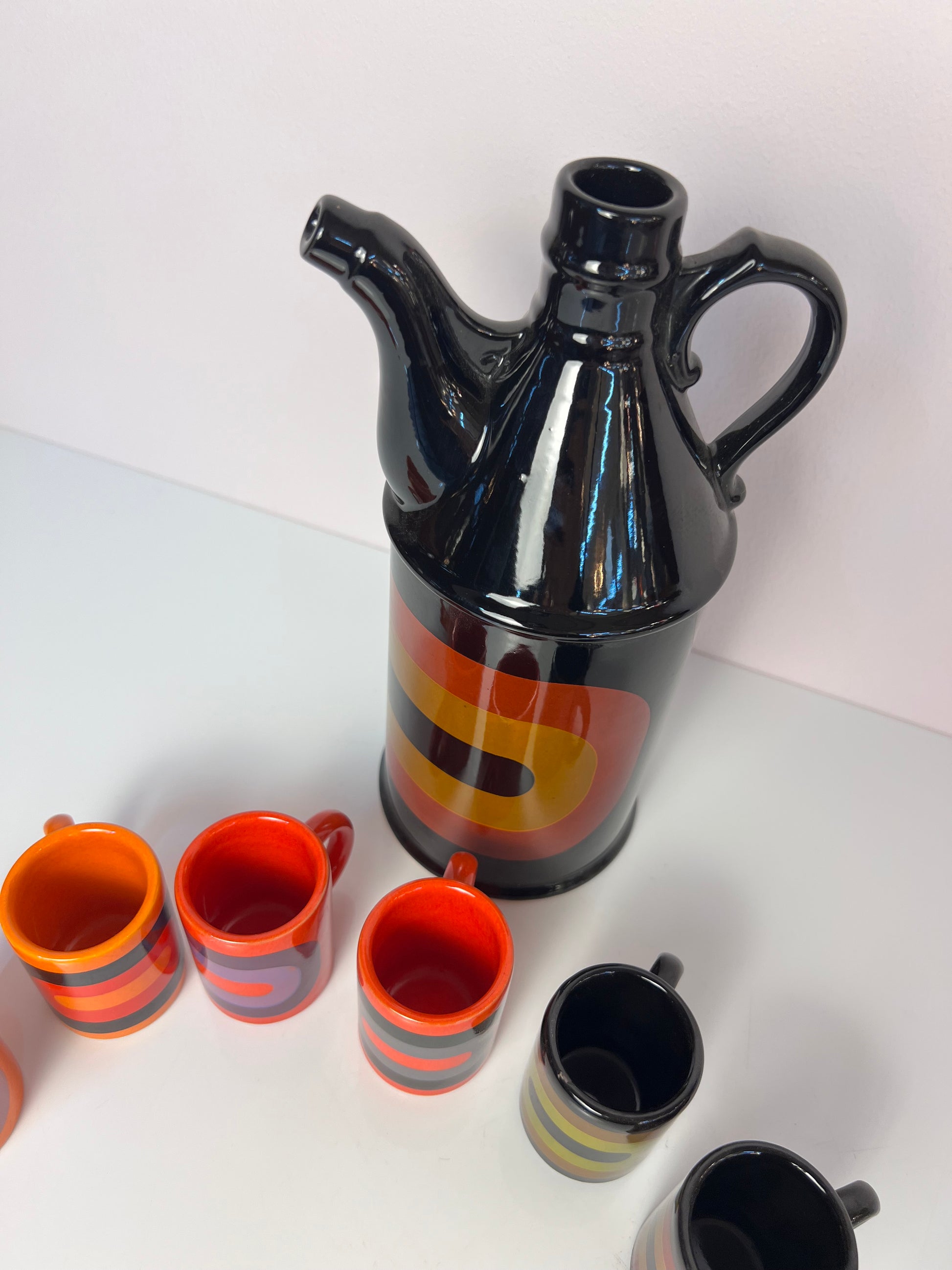 Set: Schnapsdekanter & 6 Becher von Wächtersbach