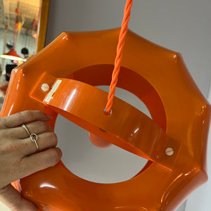 Hängelampe orange Kunststoff von Ilka Plast