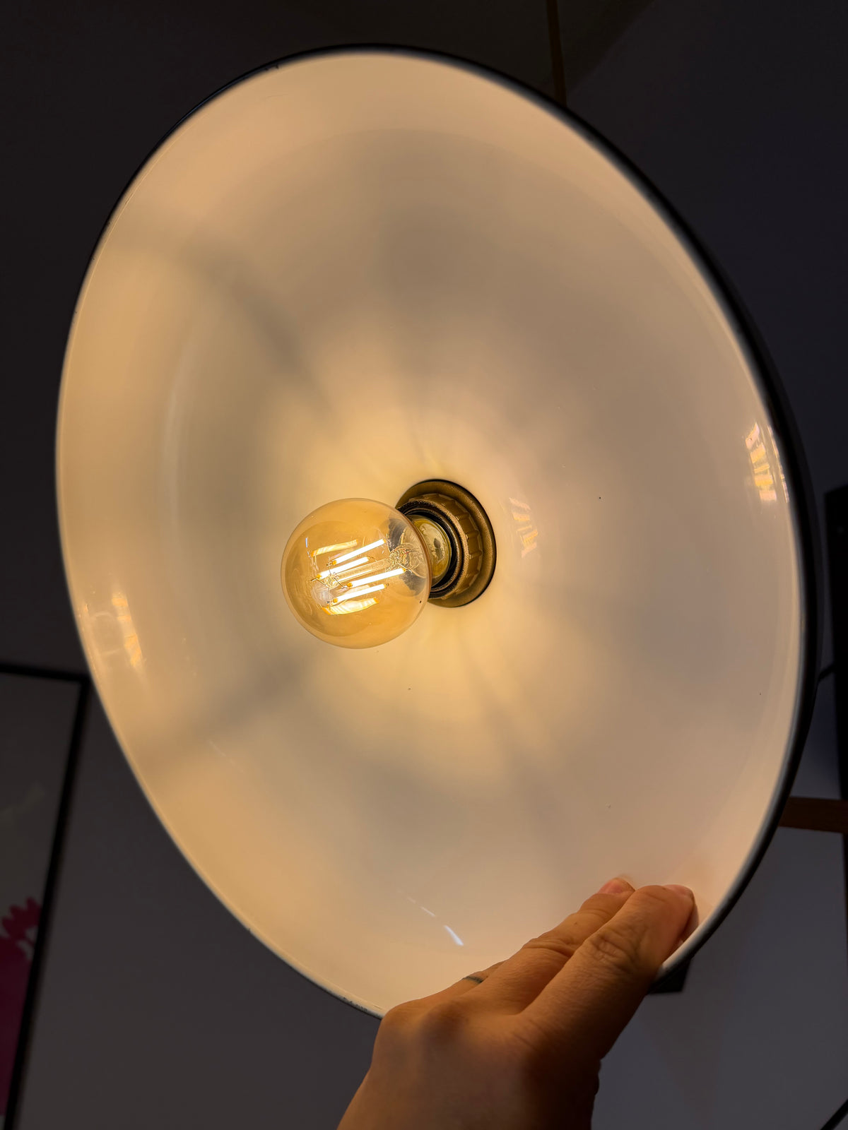 Hängelampe Messing aus Dänemark