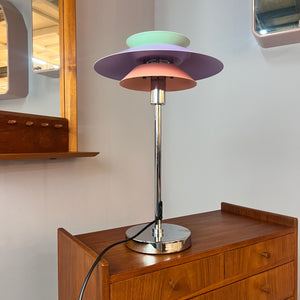 Tischlampe flieder pastell neu lackiert aus Dänemark