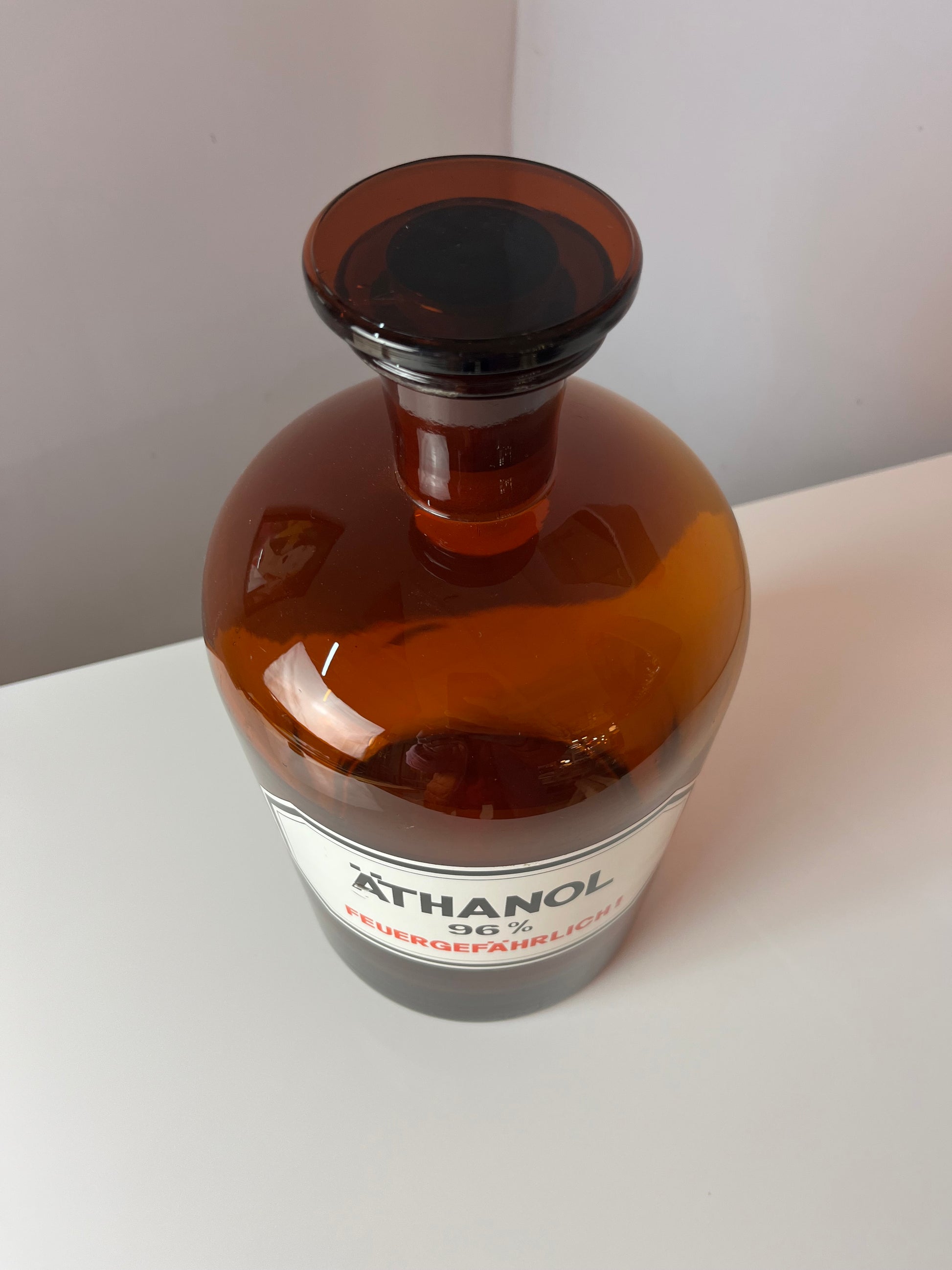 Apothekerglas Äthanol braun