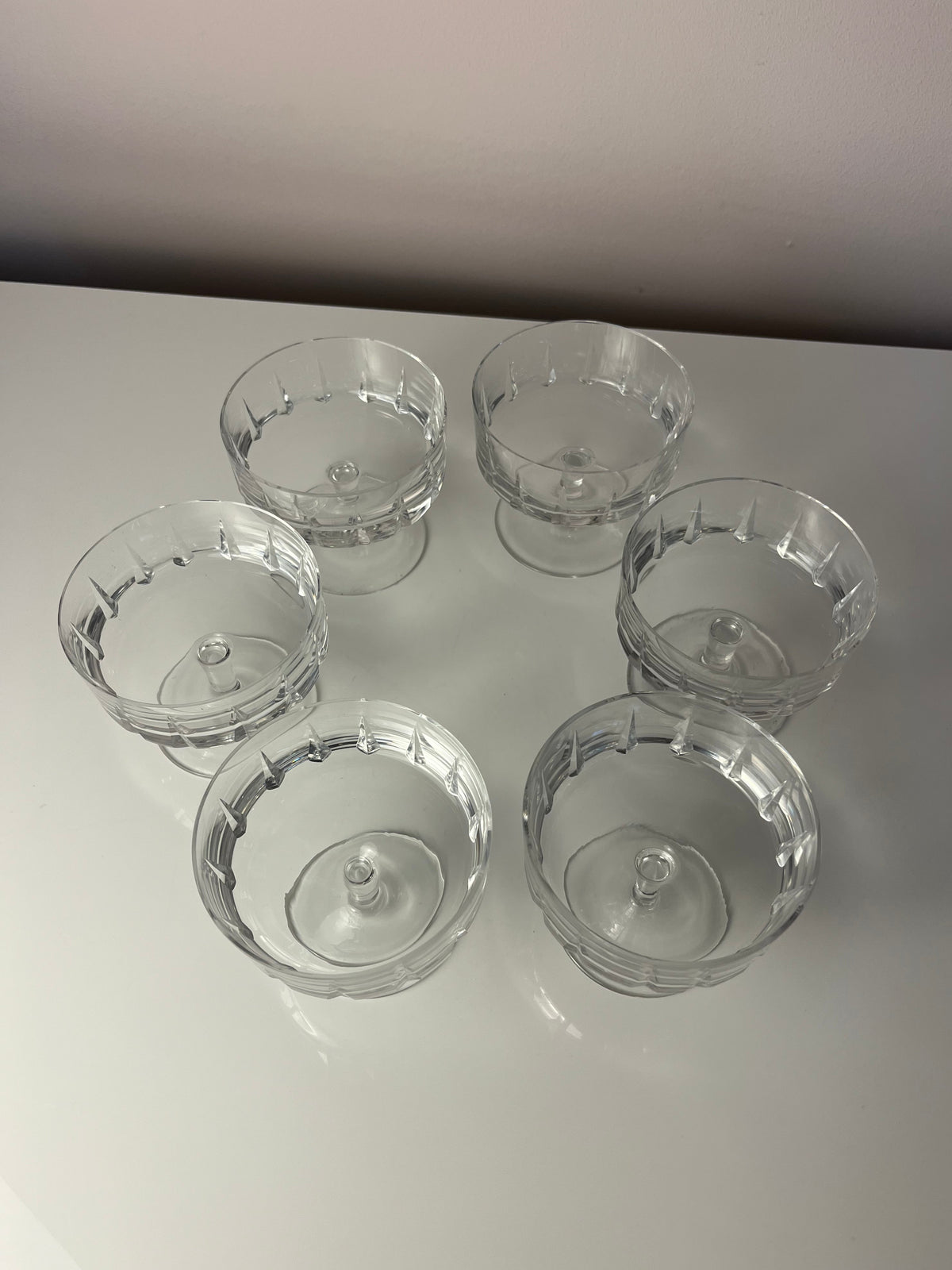Set: 6x Champagnerschale Kristallglas – Frau Wunderwald