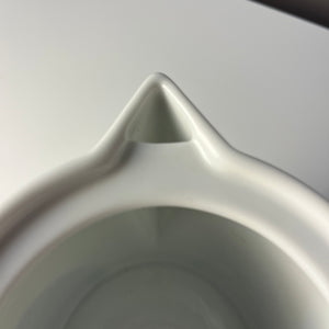 Teekanne dunkelblau weiß mit 