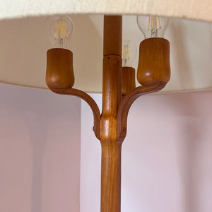 Stehlampe Teak Wildseide aus Dänemark