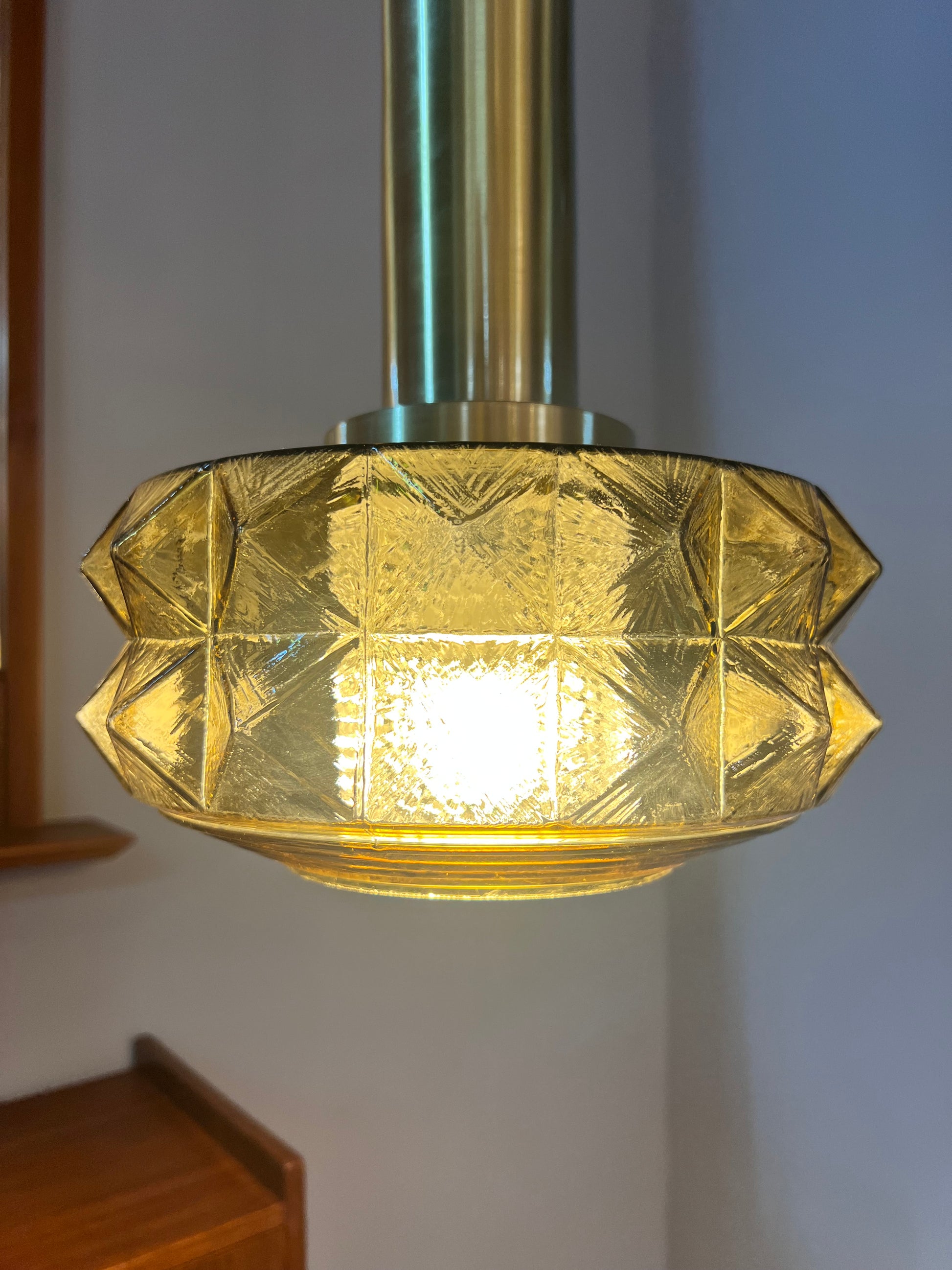 Hängelampe gold Glas von Vitrika