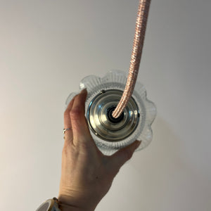 Blumenlampe Glas aus Dänemark