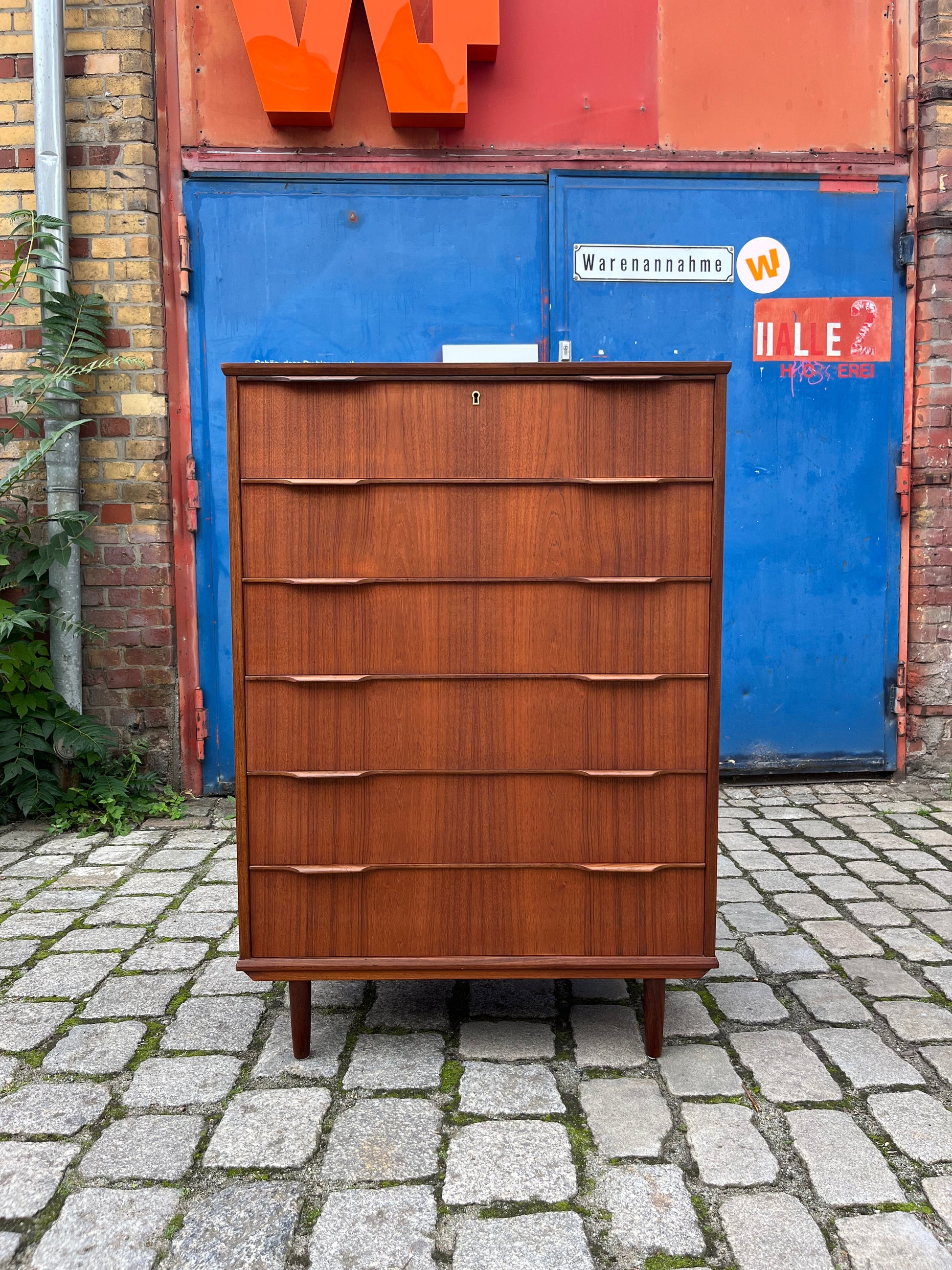 Kommode Tallboy Teak aus Dänemark