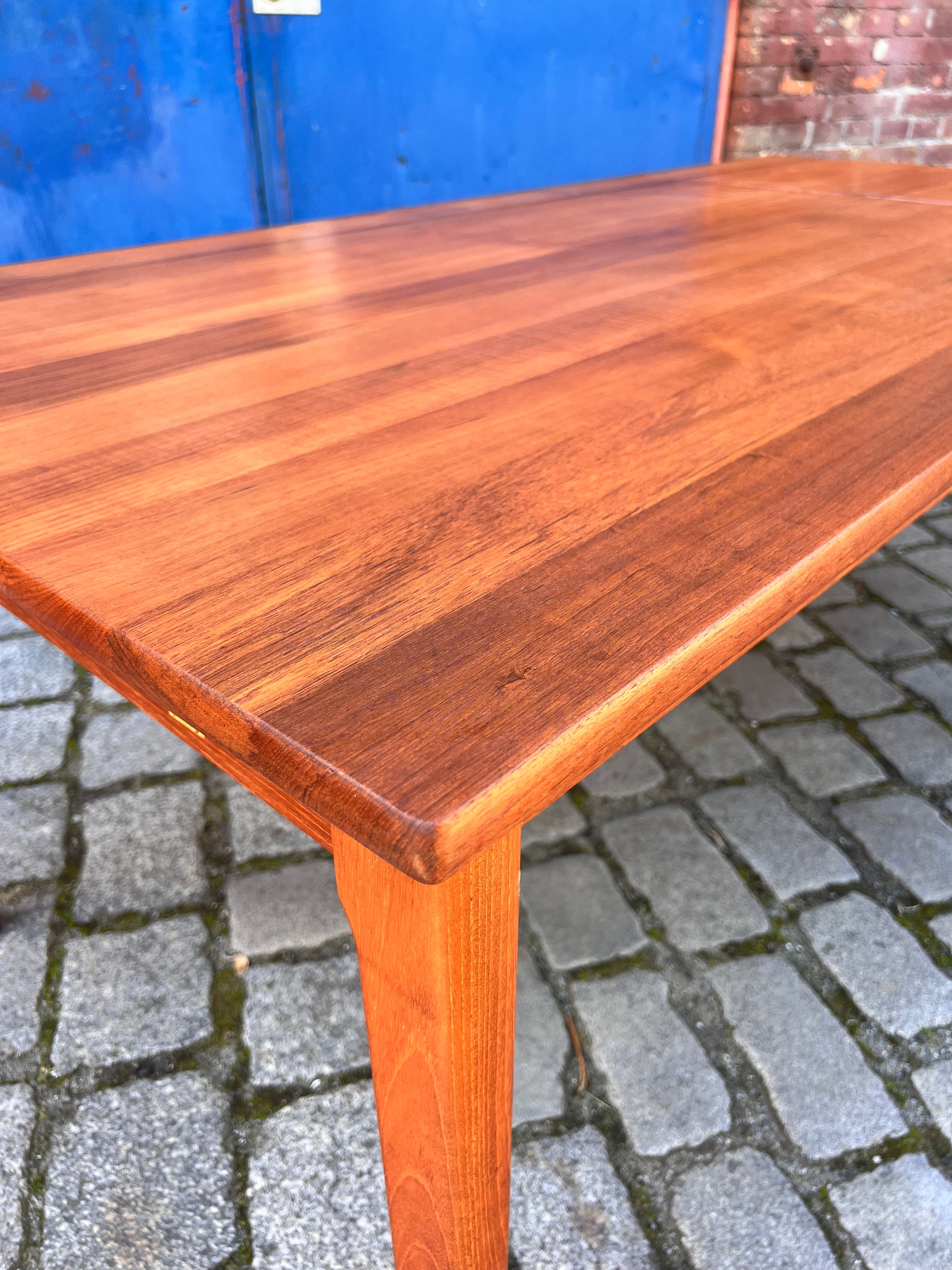 Esstisch Teak Vollholz mit eingehängter Platte
