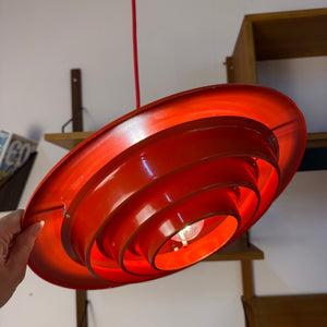 Lamellenlampe rot aus Dänemark