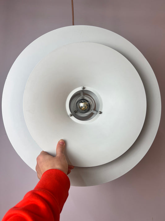 Lamellenlampe 'Radius' weiß von Erik Blaslev für Fog & Mørup