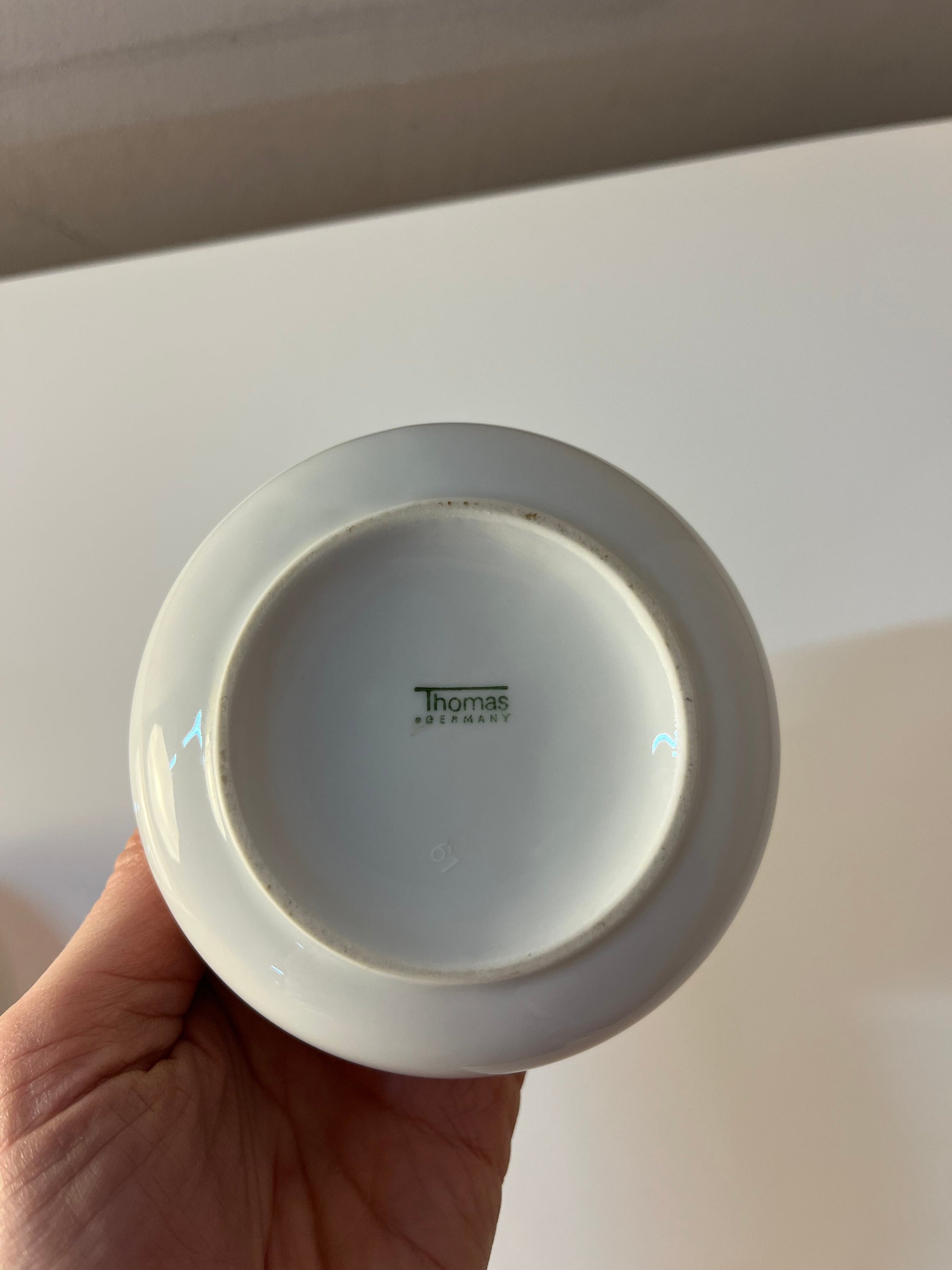 Set: Zucker & Milchkännchen Kiruna Garden weiß blau von Tapio Wirkkala für Thomas