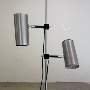 Stehlampe silber von Arnold Berges für Staff